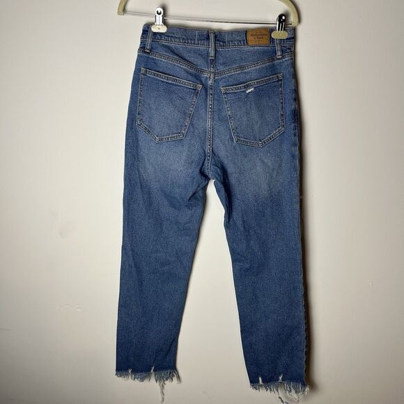 abercrombie fitch ankle straight ultra high rise Jeans Distressed Size 28 - Picture 6 of 10